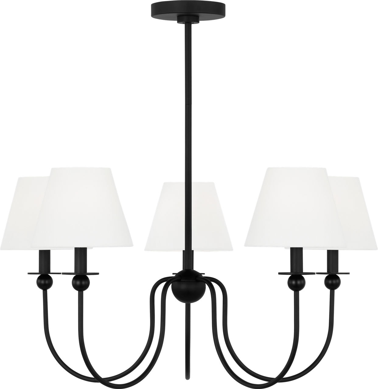 Elsay Medium Chandelier Midnight Black