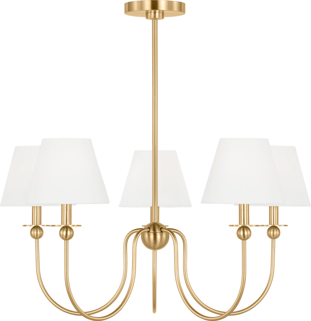 Elsay Medium Chandelier Satin Brass