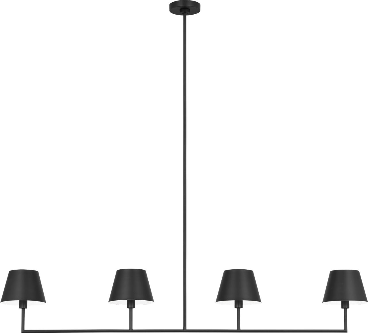 Ender Large Linear Chandelier Midnight Black