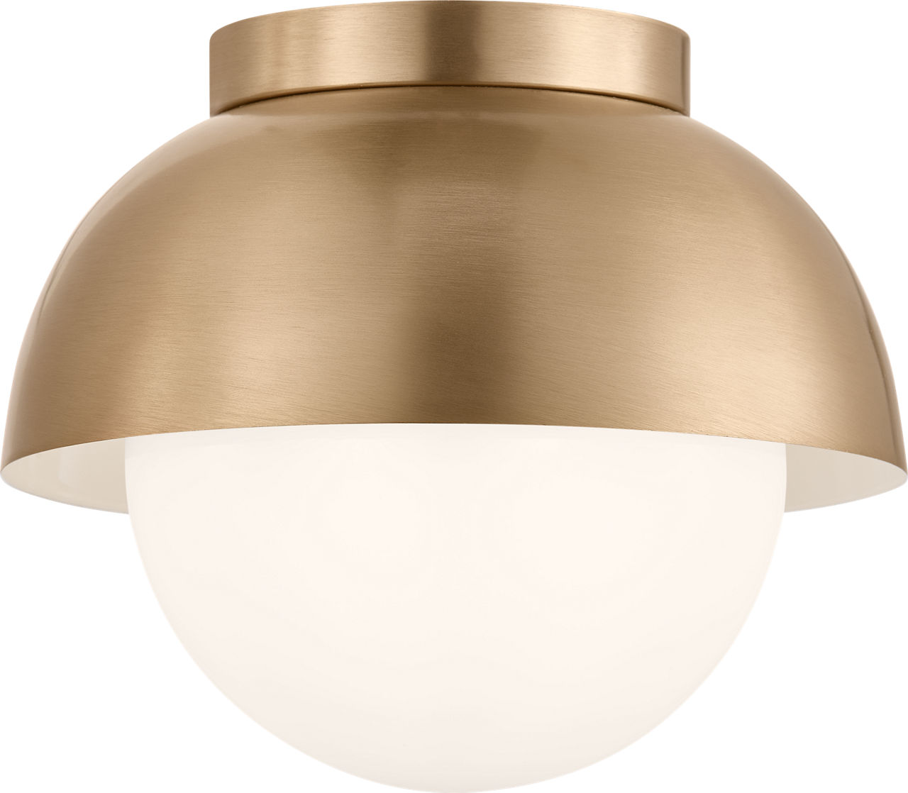Hyde Medium Flush Mount in Satin Brass