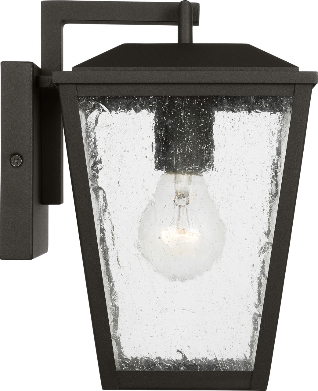Kennewick Small Wall Lantern Textured Black