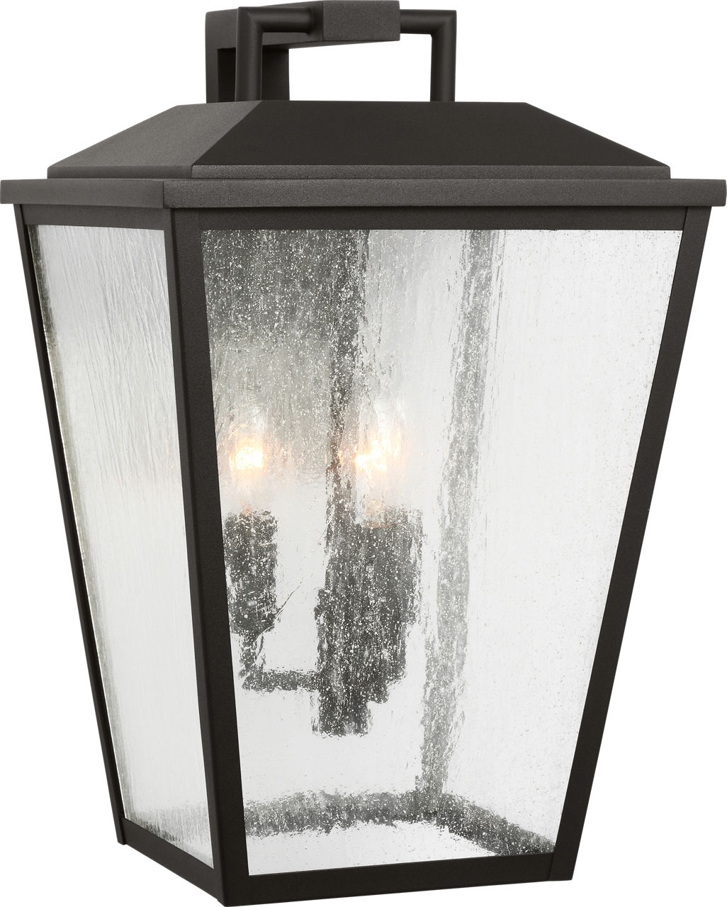 Kennewick Large Wall Lantern Textured Black