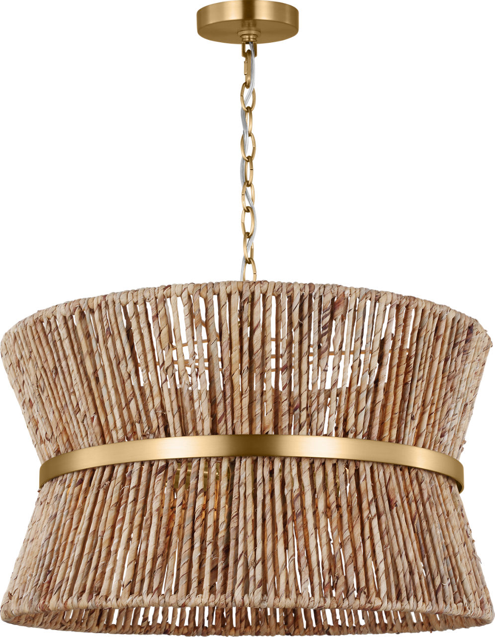 Thurlo Medium Hanging Shade Satin Brass