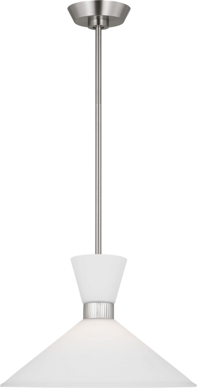 Belcarra Medium Pendant Brushed Steel