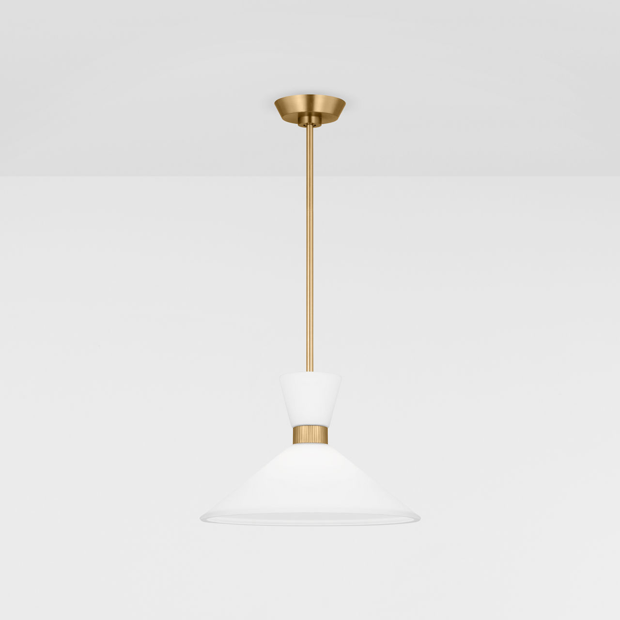 Belcarra Medium Pendant Satin Brass
