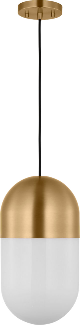 Foster Medium Pendant Satin Brass