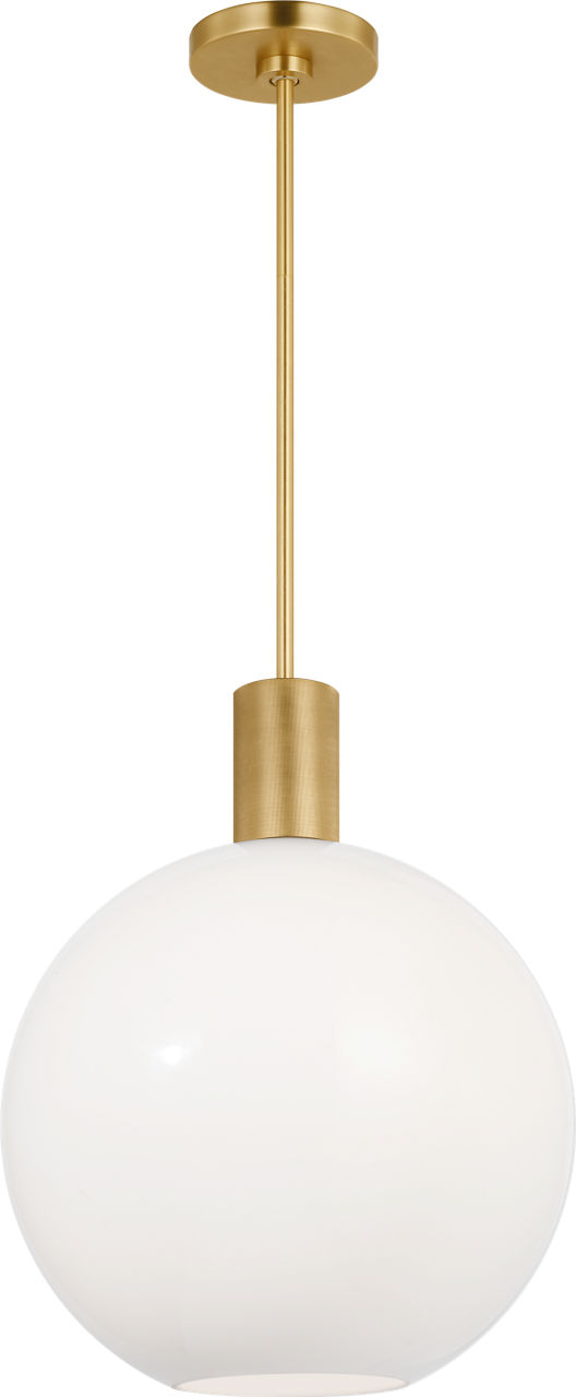 Colewood Medium Pendant Satin Brass