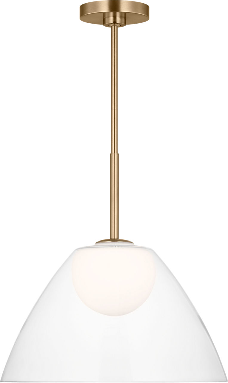 Suma Medium Pendant Satin Brass