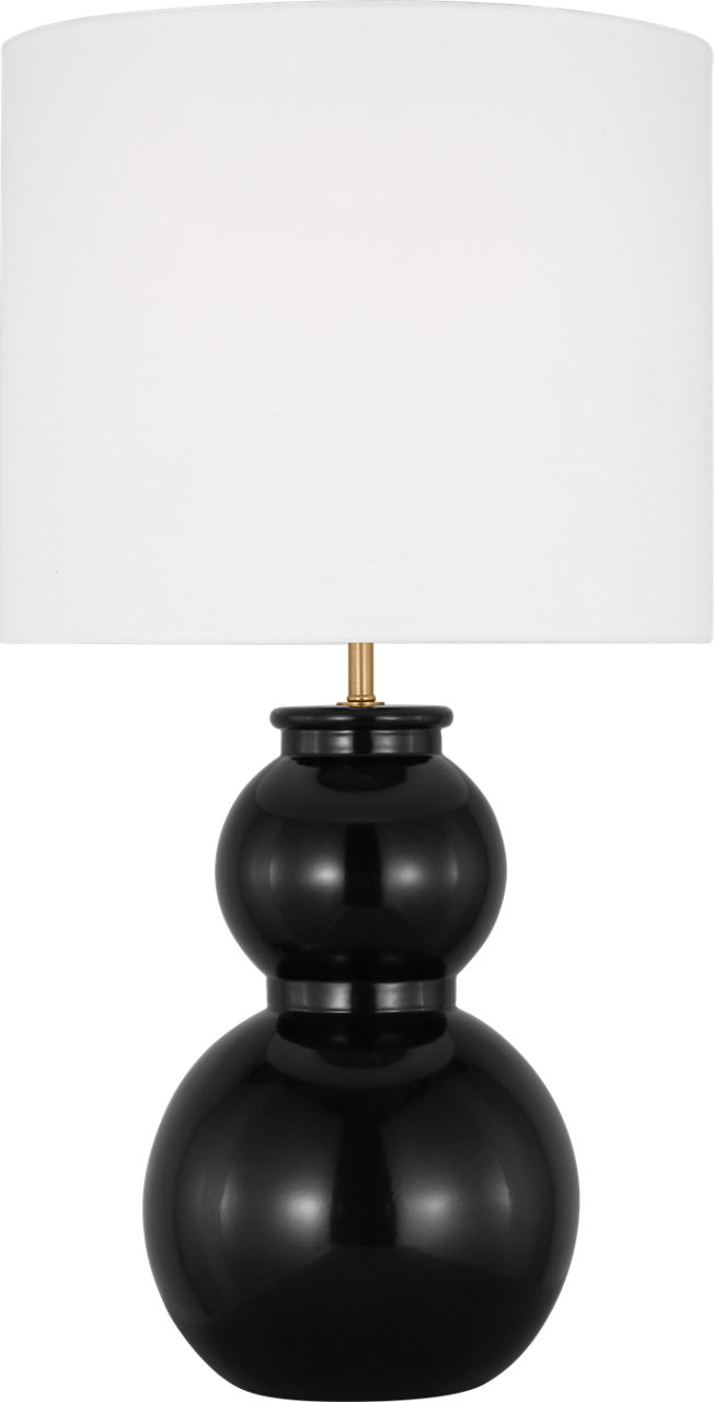 Buckley Medium Table Lamp Gloss Black Bulbs Inc