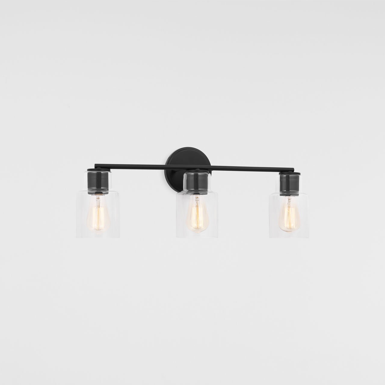 Sayward 3-Light Bath Sconce in Midnight Black Bulb(s) Not Included