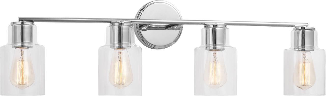 Sayward 4-Light Bath Sconce in Chrome Bulb(s) Not Included