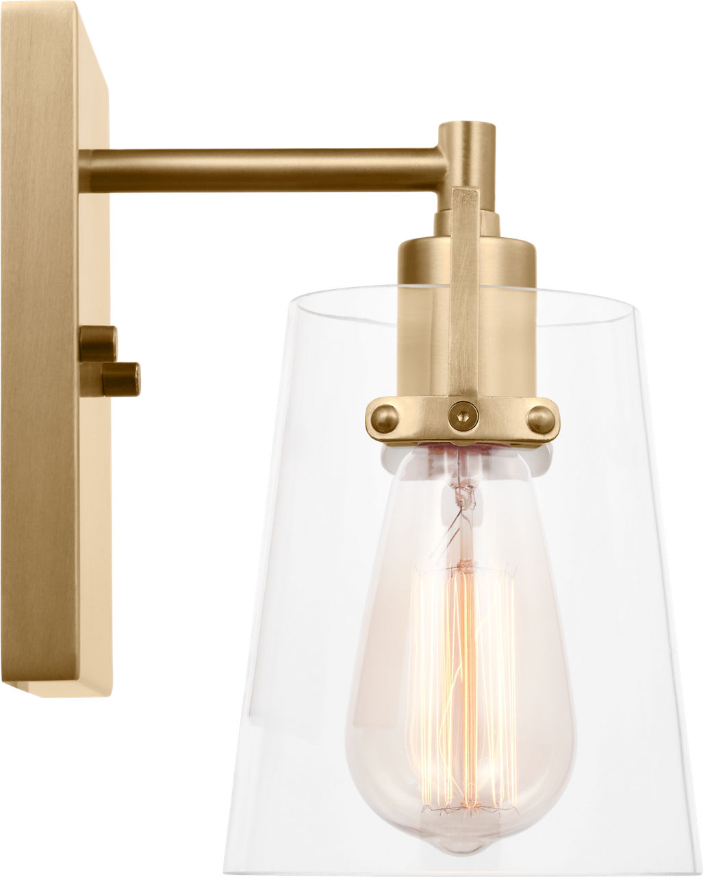 Crofton Small Sconce Satin Brass