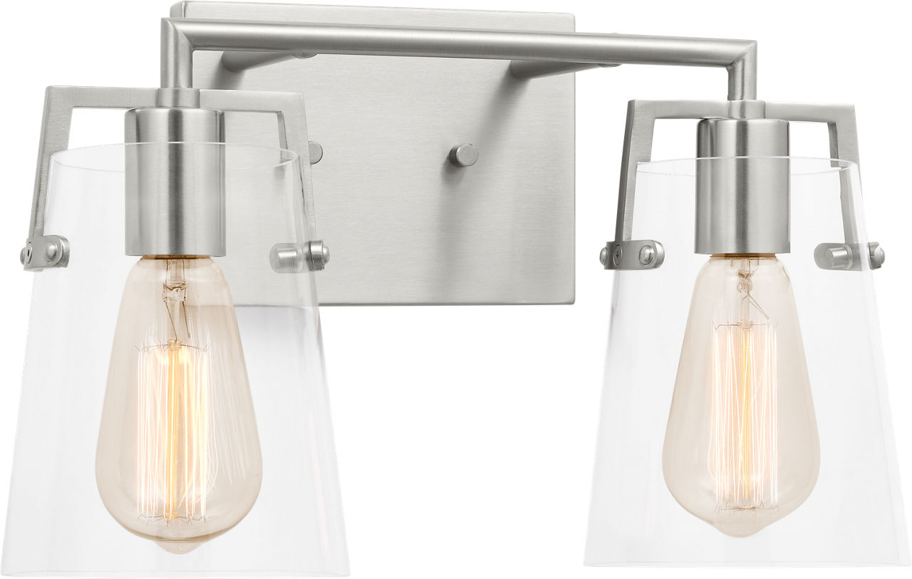 Crofton 2 - Light Vanity Brushed Nickel