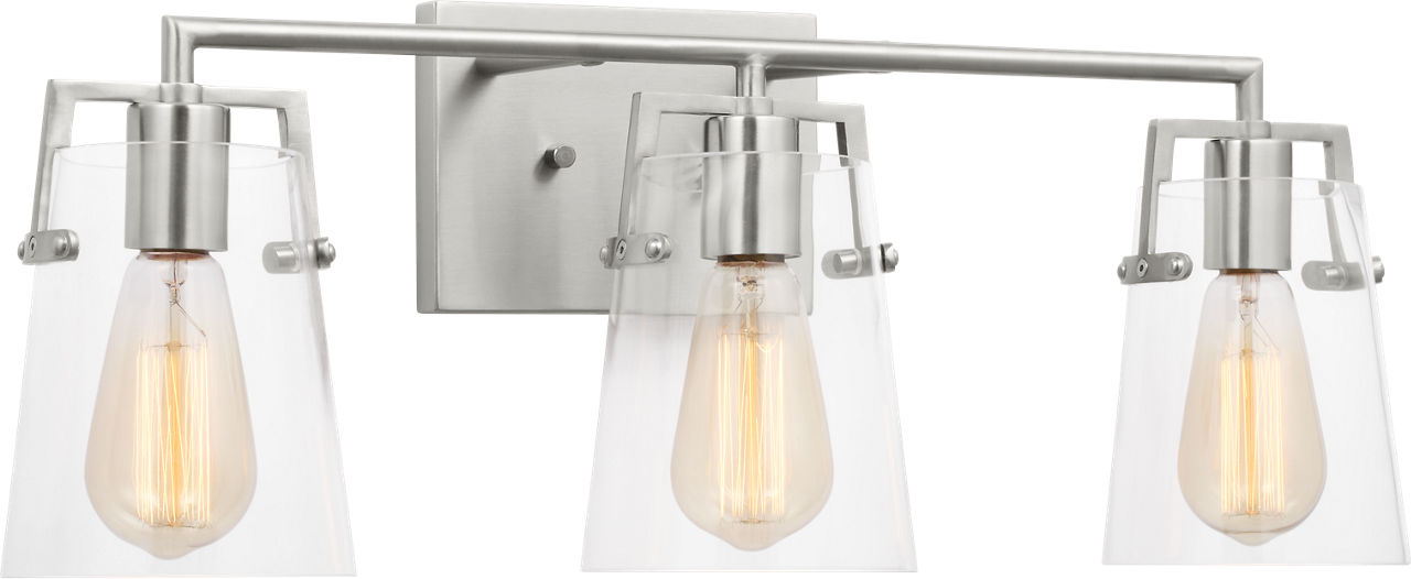 Crofton 3 - Light Vanity Brushed Nickel
