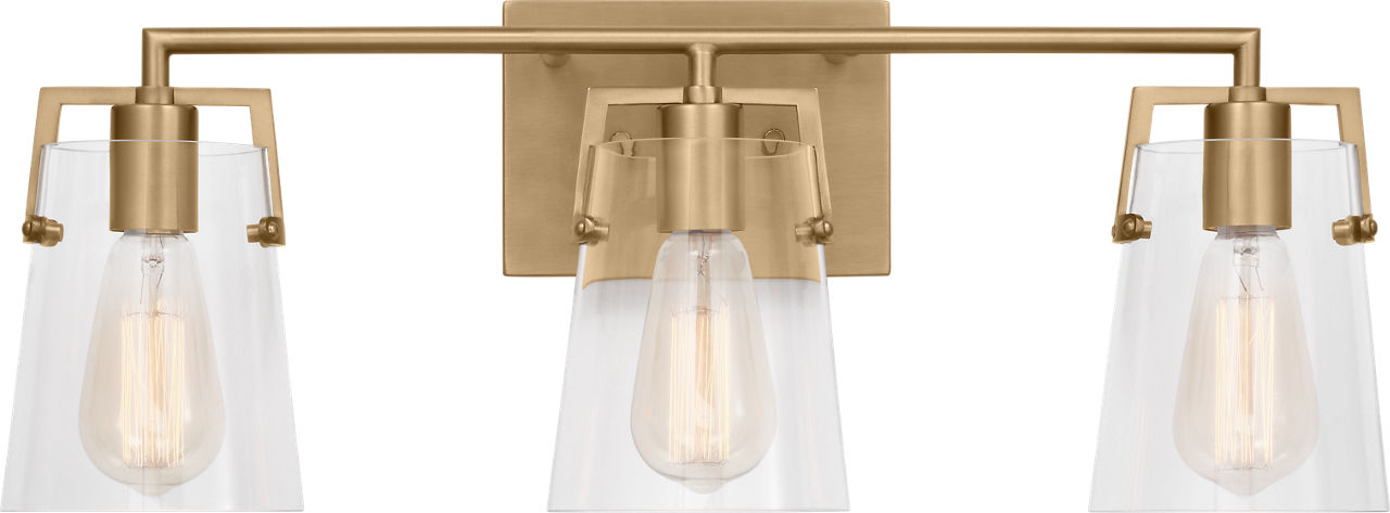 Crofton 3 - Light Vanity Satin Brass