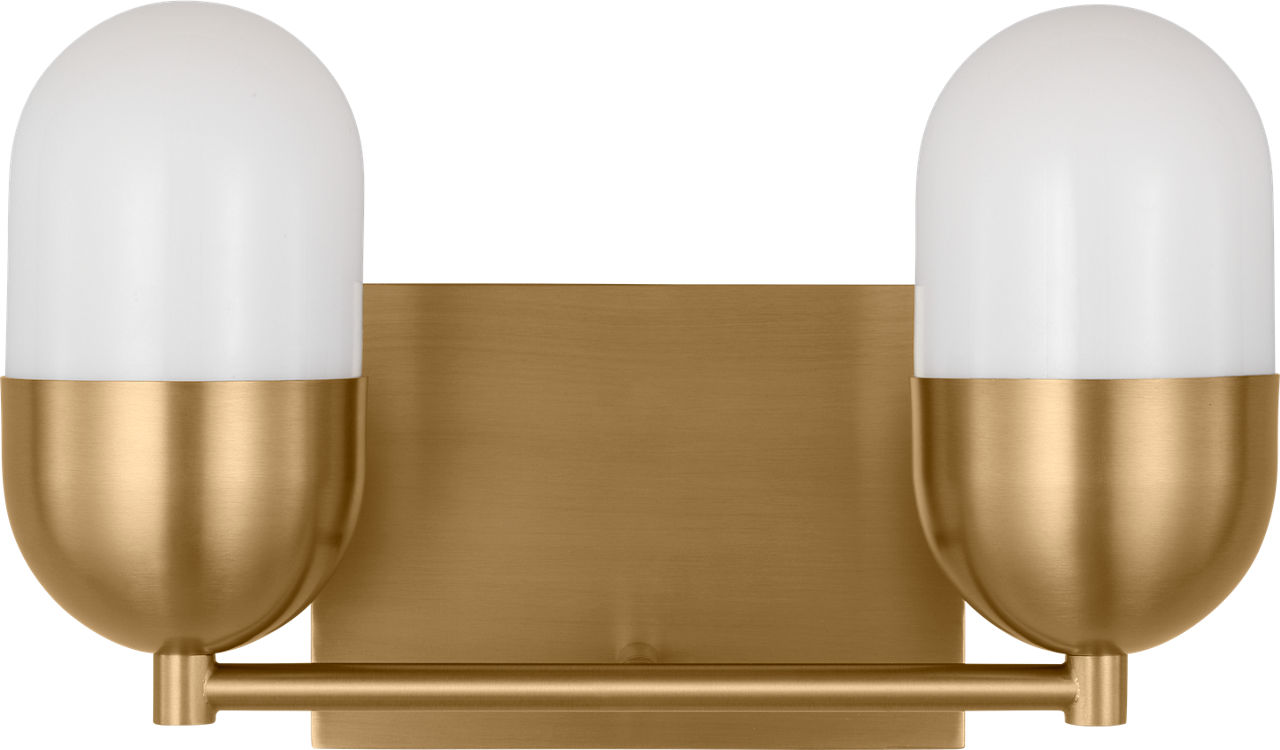 Foster Medium Vanity Satin Brass