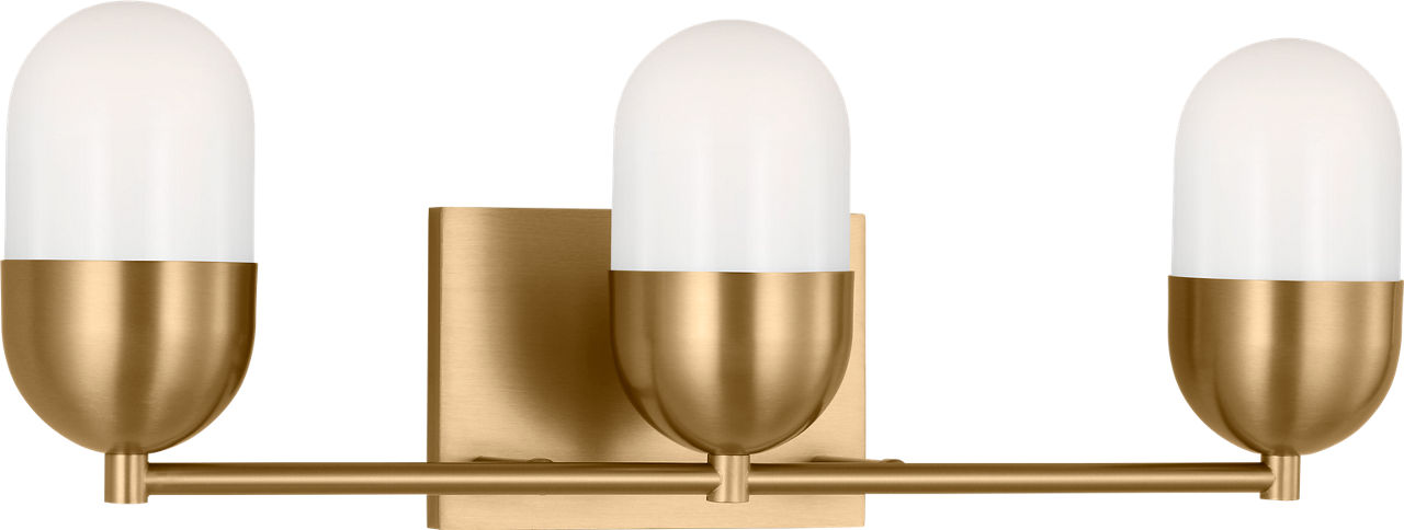 Foster Large Vanity Satin Brass