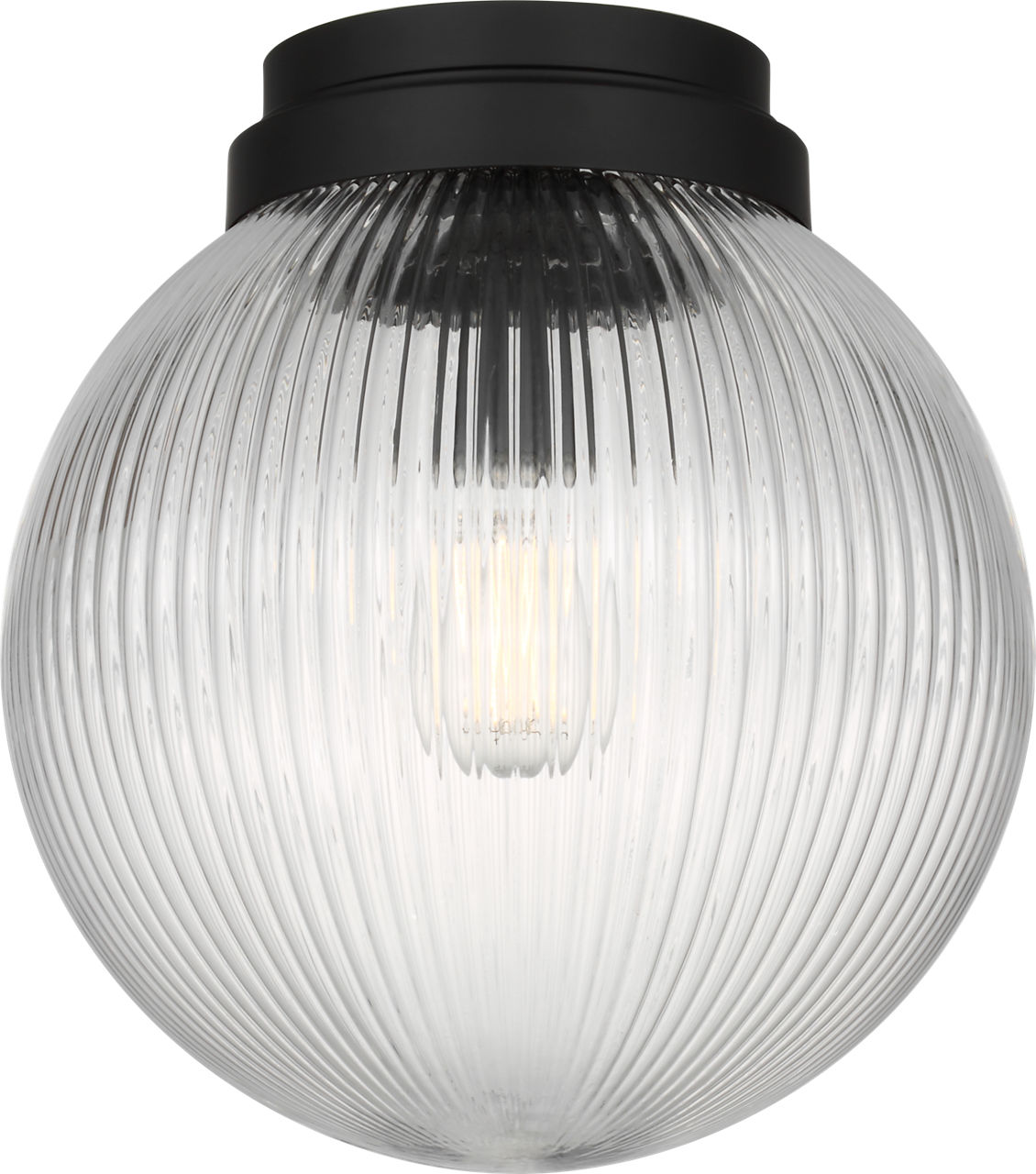 Preston 10" Flush Mount in Midnight Black