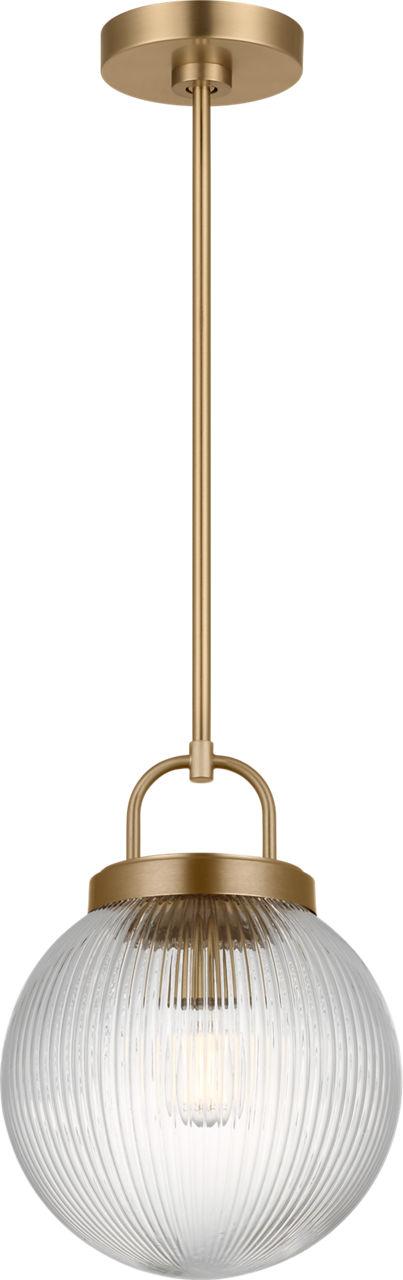 Preston 10" Pendant in Satin Brass