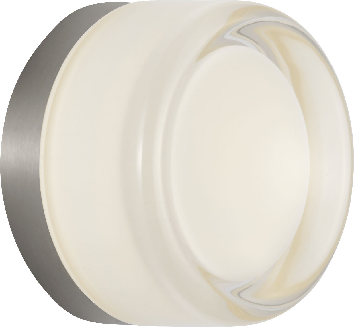 Tatum 5 Sconce in Brushed Nickel with Milk Glass 3000K