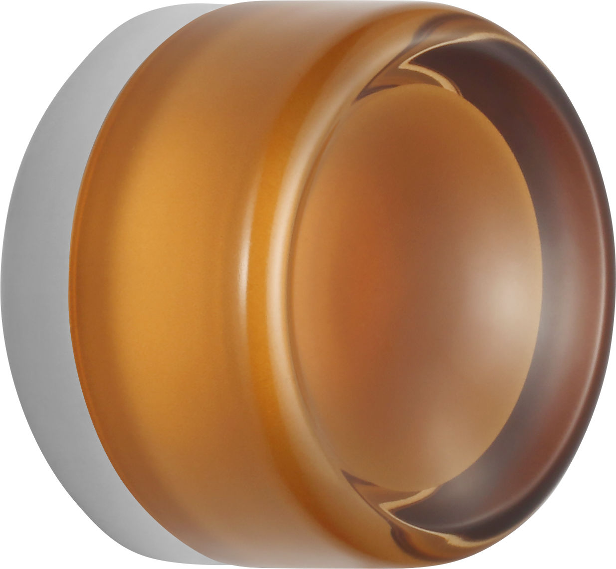 Tatum 5 Sconce in Chrome with Amber Glass 3000K