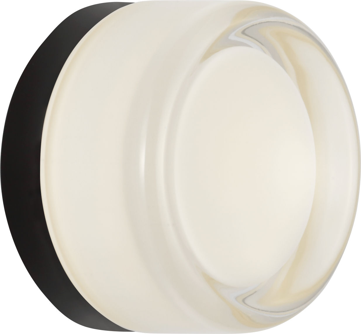Tatum 5 Sconce in Midnight Black with Milk Glass 3000K