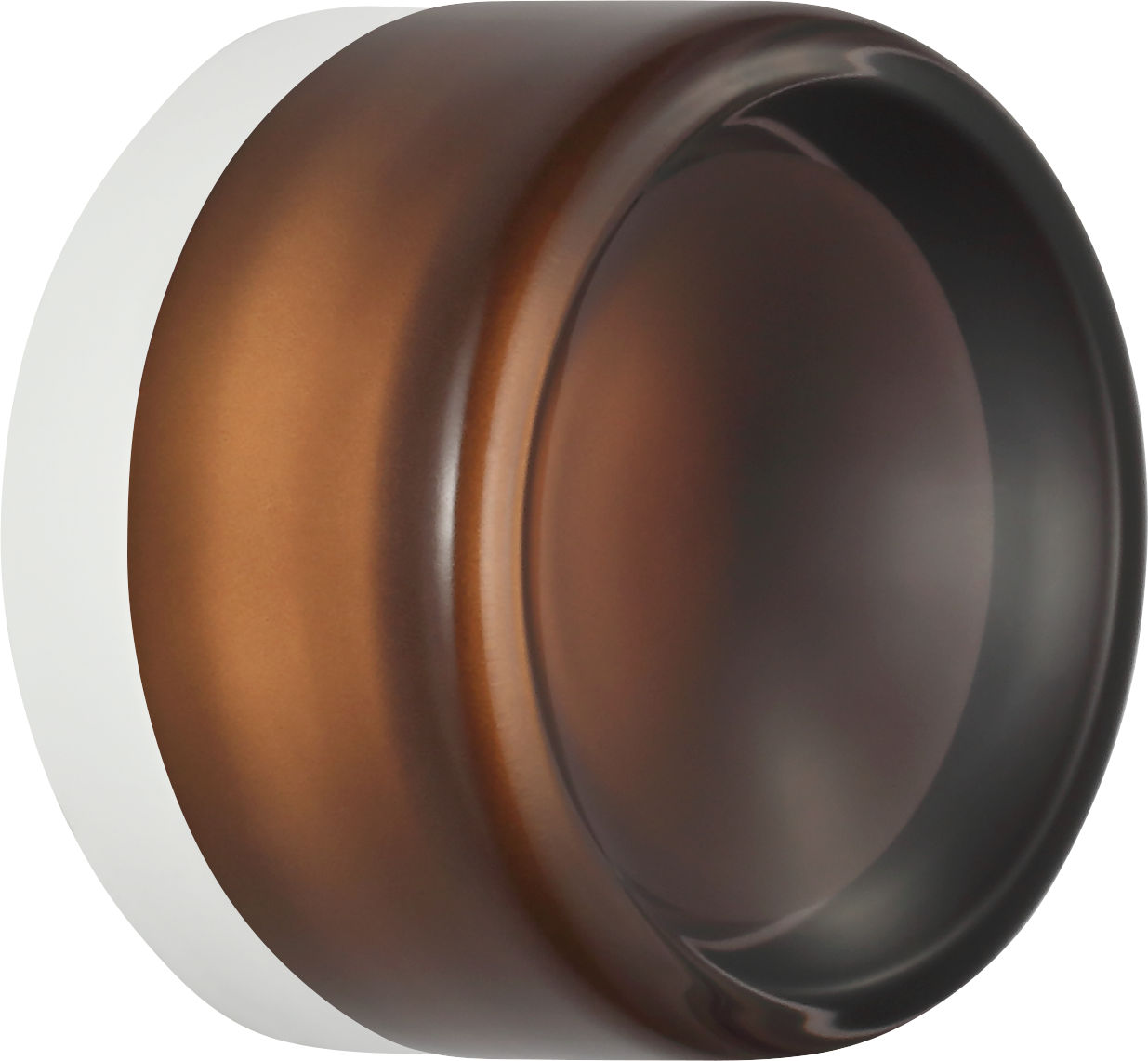 Tatum 5 Sconce in Matte White with Smoke Glass 2700K