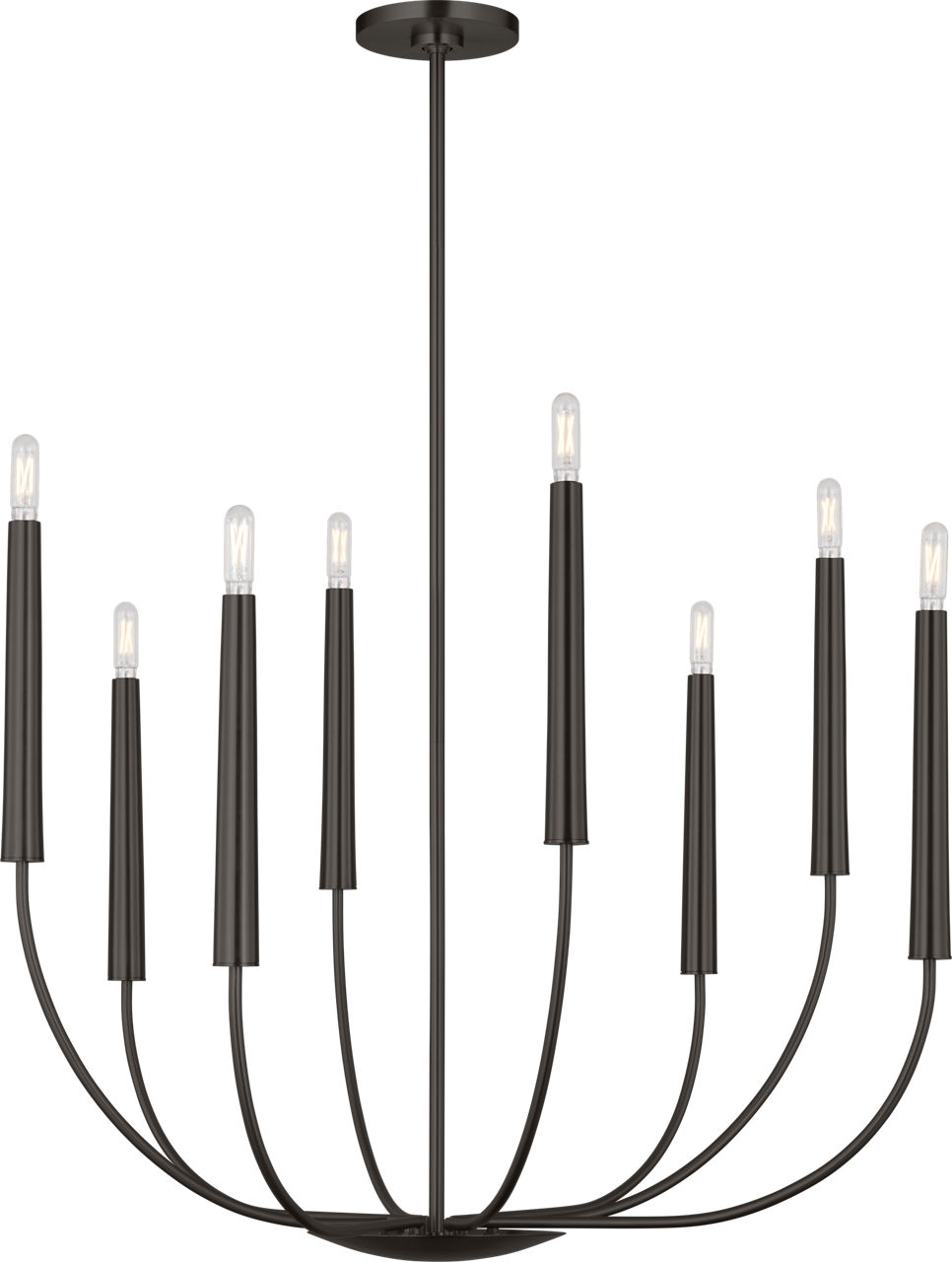 Lois 34 Chandelier in Aged Iron