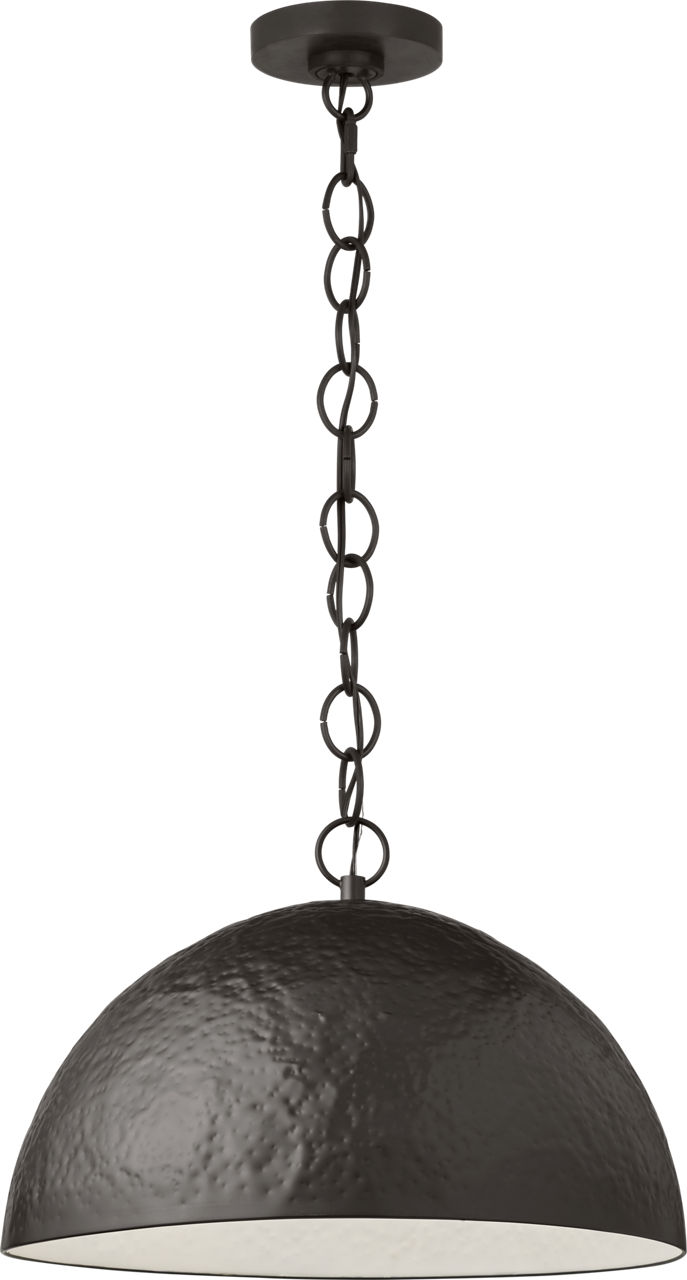 Whare Large Pendant in Aged Iron