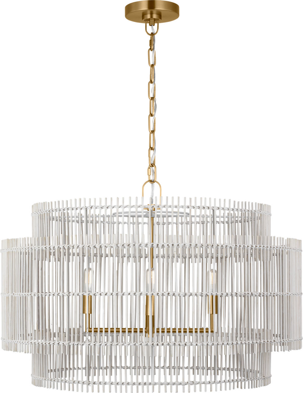 Elio Large Hanging Shade Burnished Brass