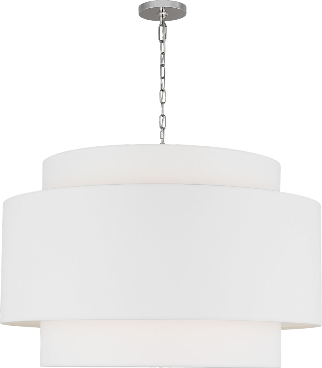 Sawyer Extra Large Hanging Shade Polished Nickel