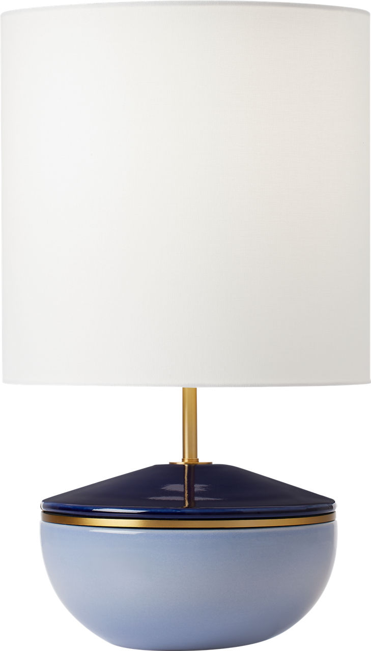 Cade Medium Table Lamp Polar Blue Bulbs Inc
