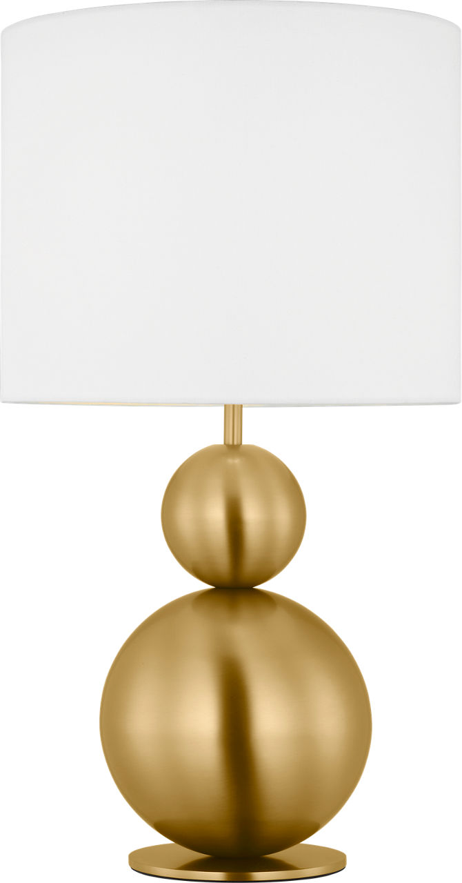 Suki Medium Table Lamp Burnished Brass Bulbs Inc