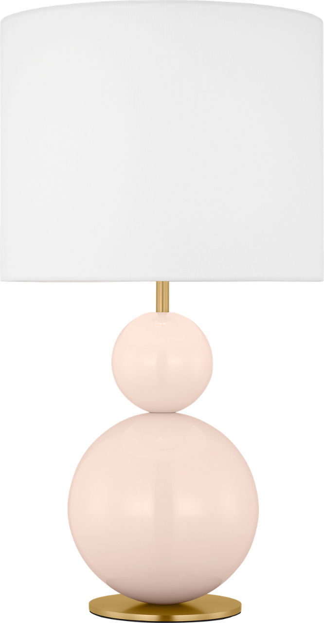 Suki Medium Table Lamp Blush Bulbs Inc