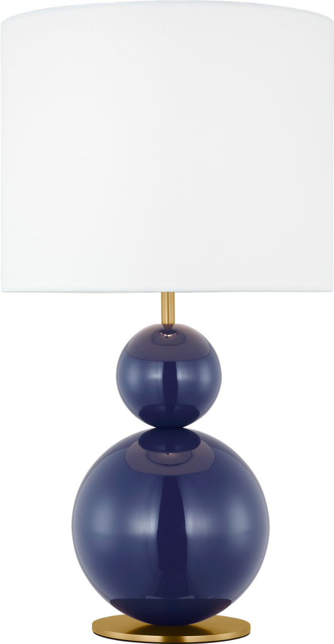 Suki Medium Table Lamp Navy Bulbs Inc