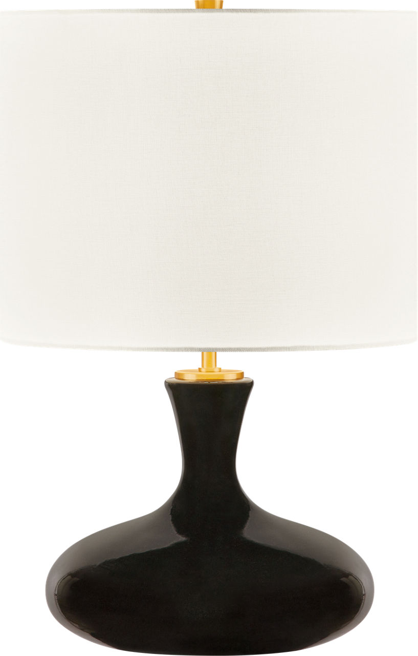 Amber 21 Table Lamp in Black Ceramic