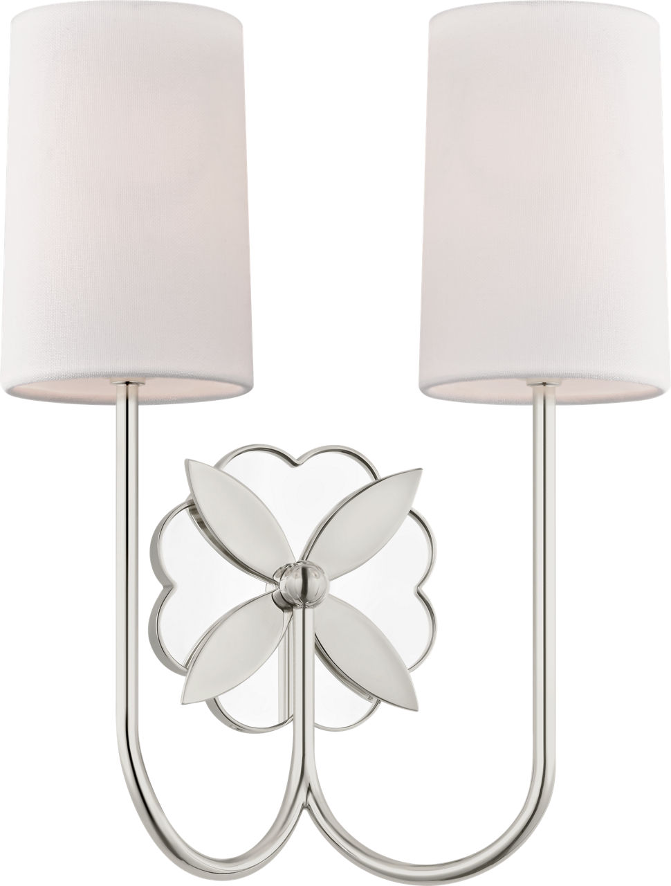 Spencer 13 Double Sconce in Polished Nickel