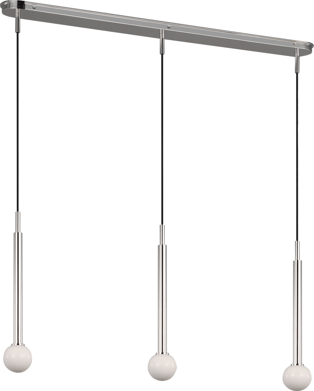 Nodes Small Linear Pendant Polished Nickel