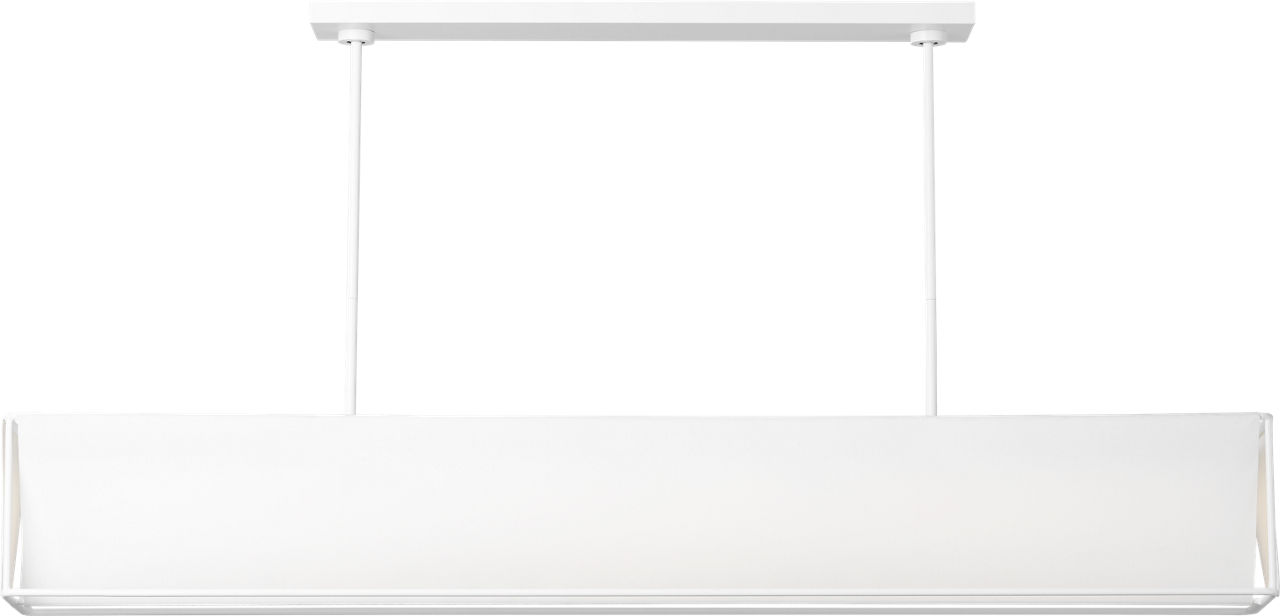 Velero Large Linear Chandelier Soft Linen Bulbs Inc