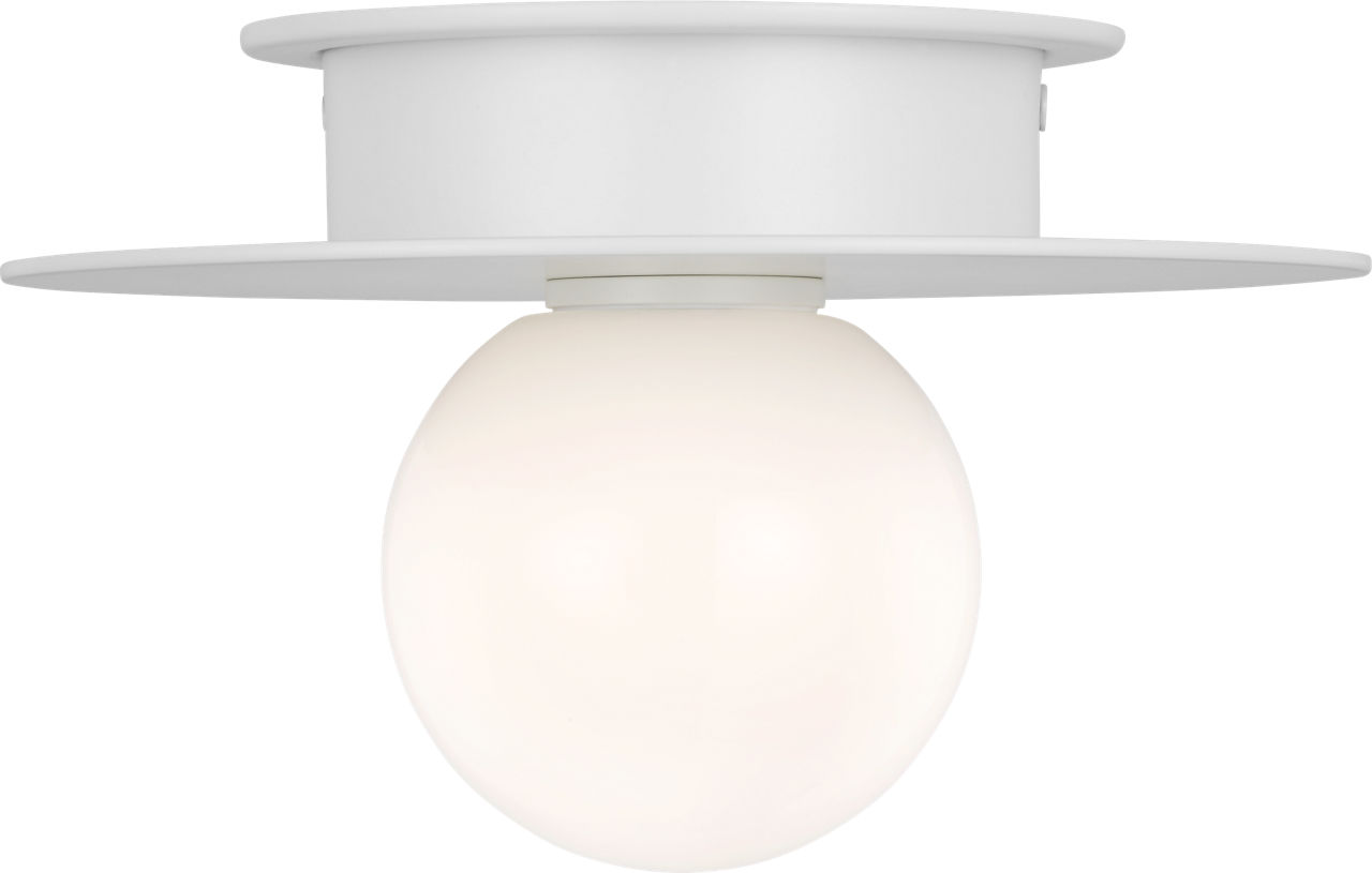 Nodes Small Flush Mount in Matte White