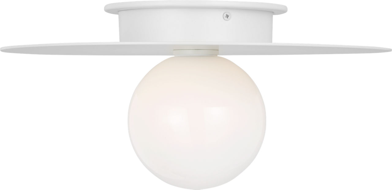 Nodes Medium Flush Mount in Matte White