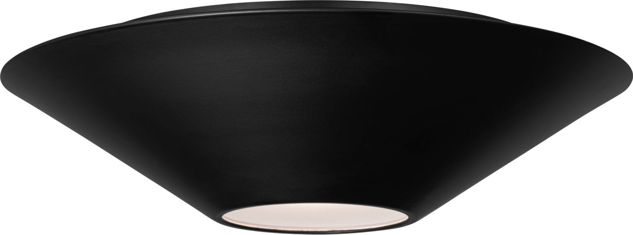 Echo Medium Flush Mount Midnight Black Bulbs Inc