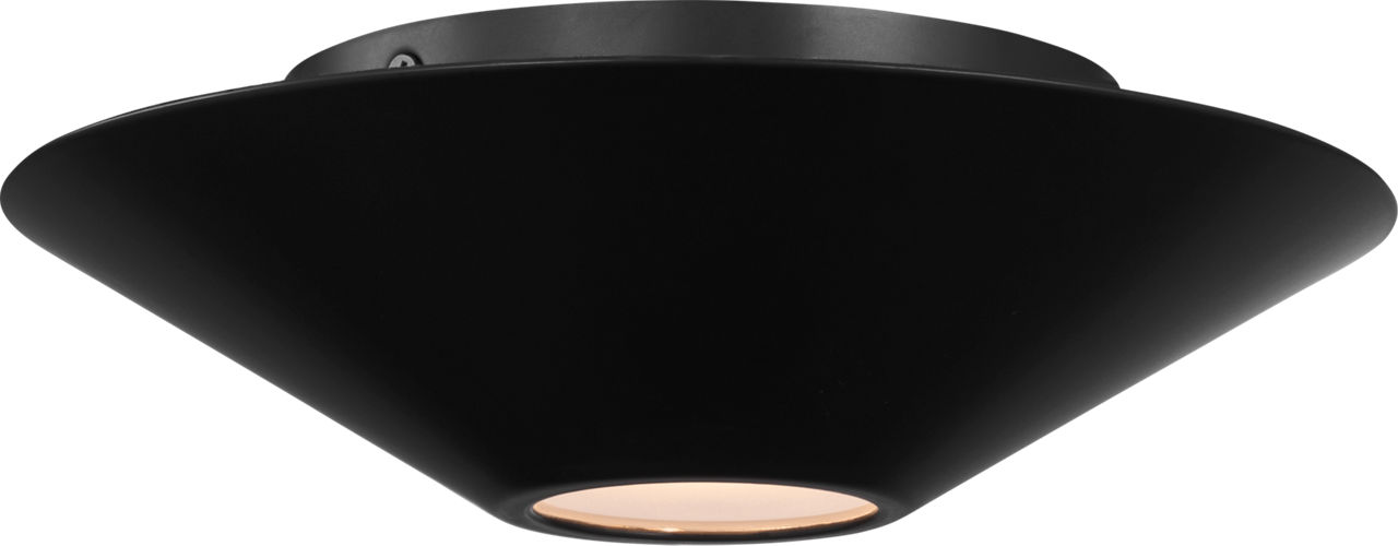 Echo Small Flush Mount Midnight Black Bulbs Inc