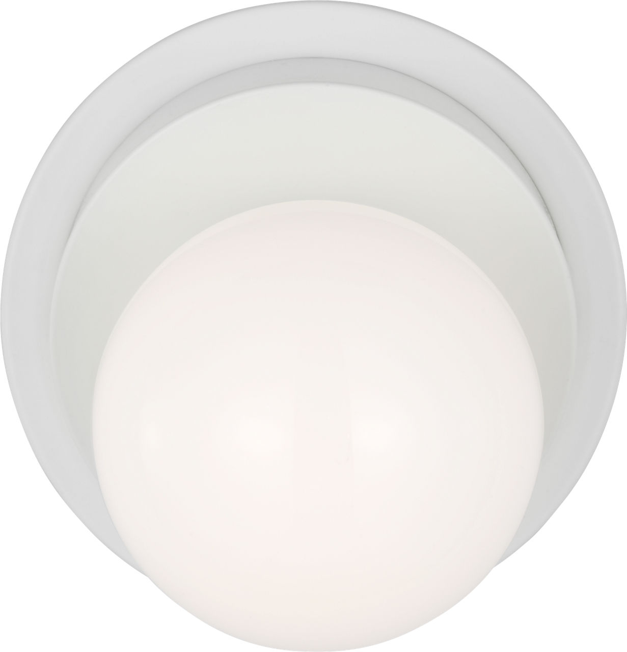 Nodes Large Angled Sconce in Matte White