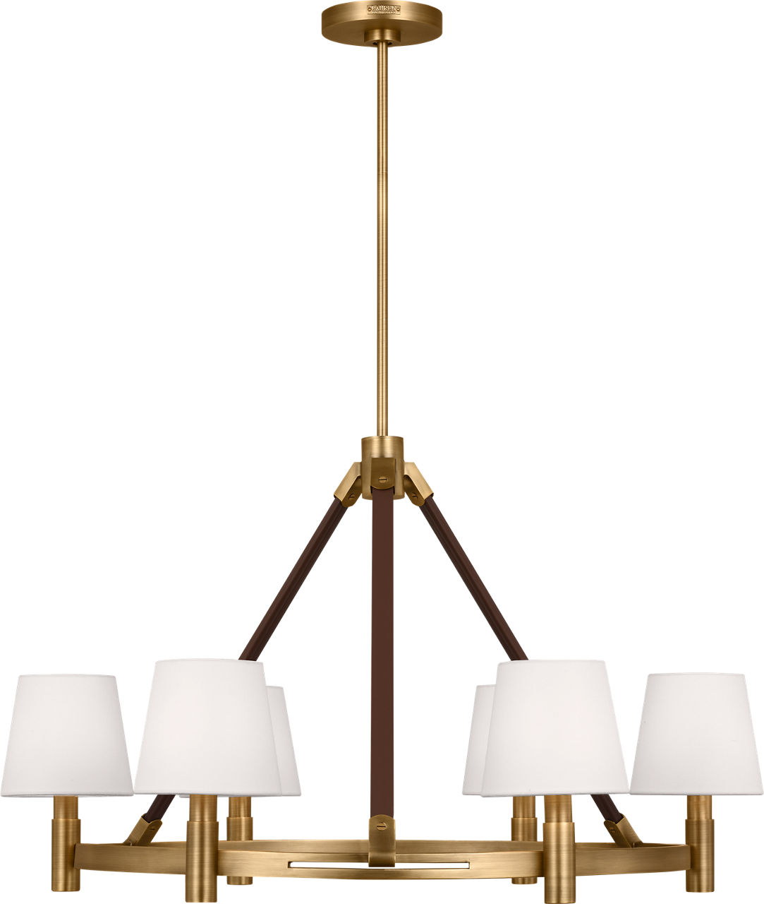 Grayson Large Chandelier Time Worn Brass