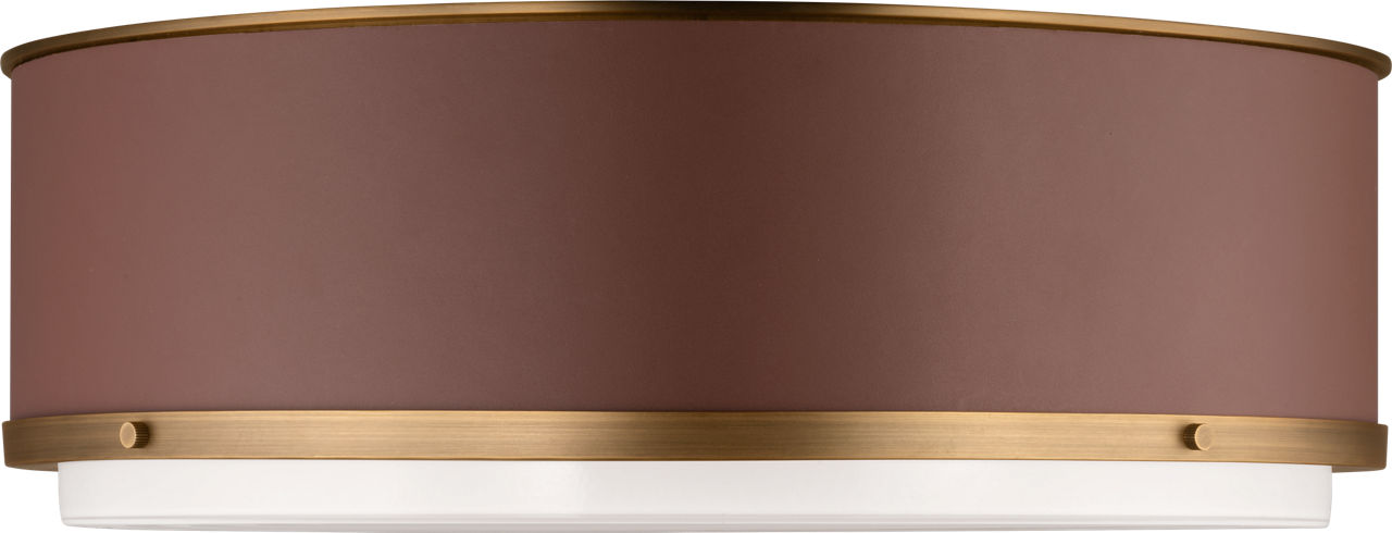 Marlowe Large Flush Mount Time Worn Brass