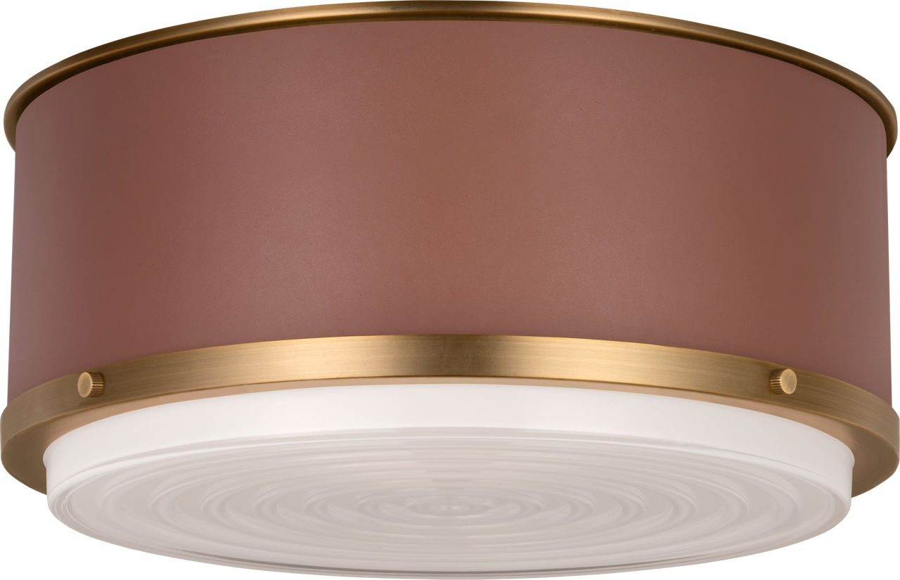 Marlowe Medium Flush Mount Time Worn Brass