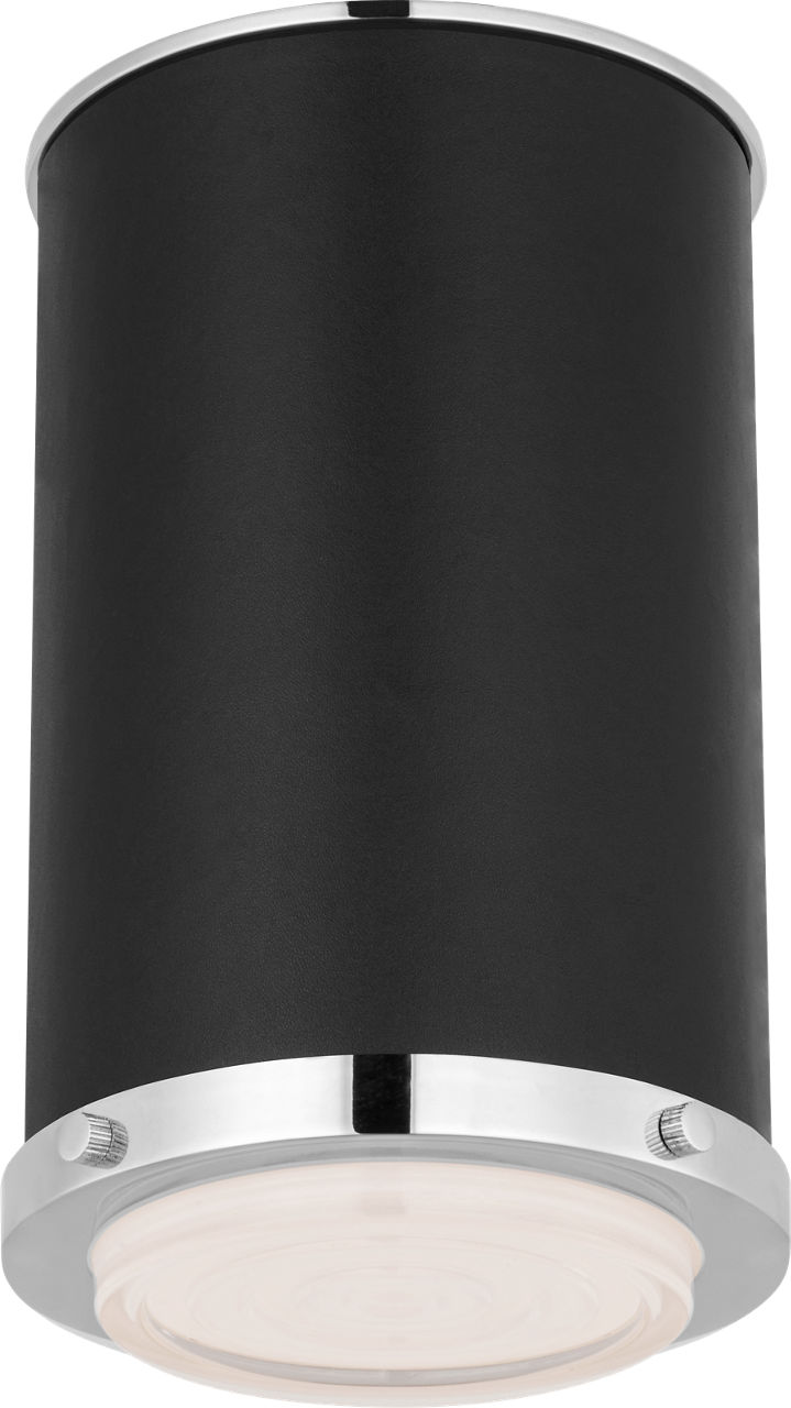 Marlowe Small Flush Mount Polished Nickel Bulbs Inc