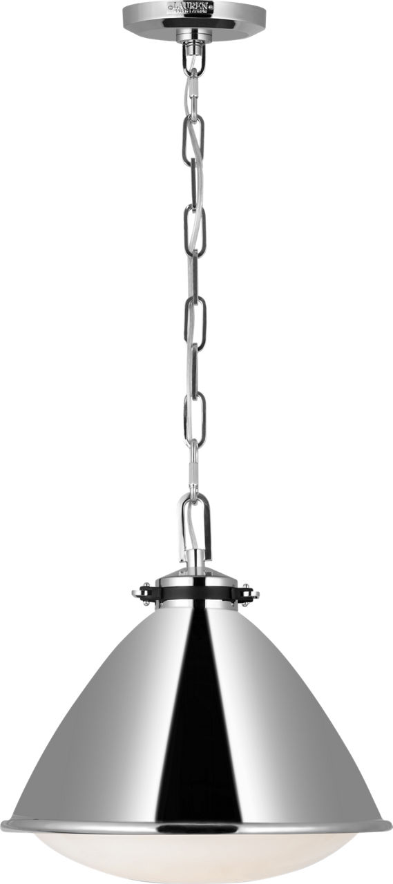 Hayward Medium Pendant Polished Nickel