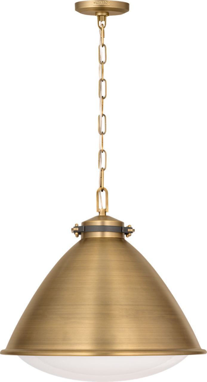 Hayward Large Pendant Time Worn Brass